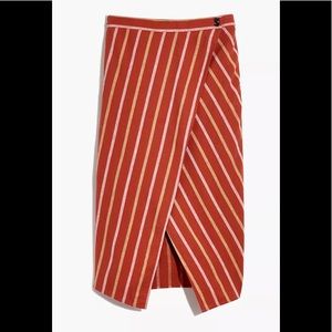 Madewell - Linen-Cotton Overlay Striped Skirt